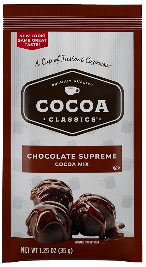 Cocoa Classics Variety Pack: Cocoa Mix, Chocolate Supreme, Arctic White, Salted Caramel Hot