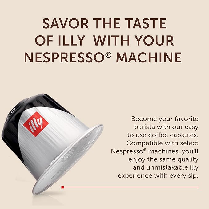illy Aluminum Espresso Capsules - Compatible with Nespresso Machines - Classico, Forte, Intenso