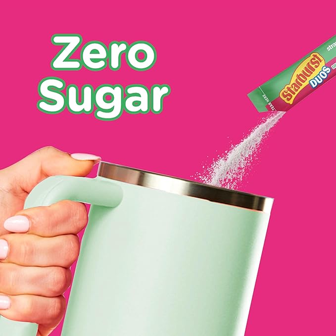 Starburst Duos Singles To Go Powdered Drink Mix, Strawberry Watermelon, 12 Boxes with 6 Packets