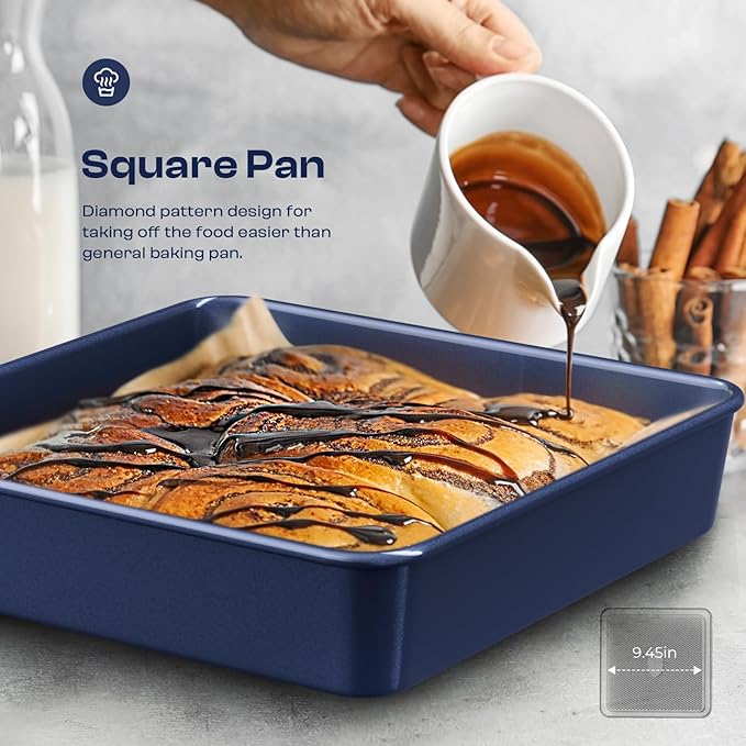 Baking Pans Set 8-Piece Bakeware Sets, Baking Sets for Cooking Nonstick Oven Pan Set, Baking Sheet