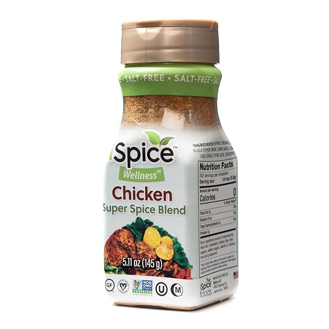 iSpice - Salt-Free | Sugar free | 100% Fat Free Pure Wellness Chicken Super Spice Blend | All
