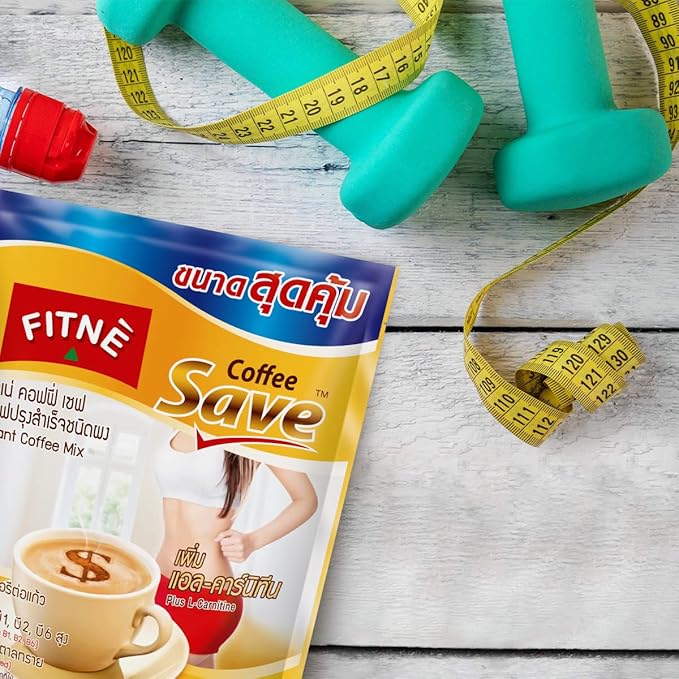 FITNE Instant 3 In 1 Coffee Packets Mix With L-Carnitine For Workout Exercise Vitamin B1 B2 B6