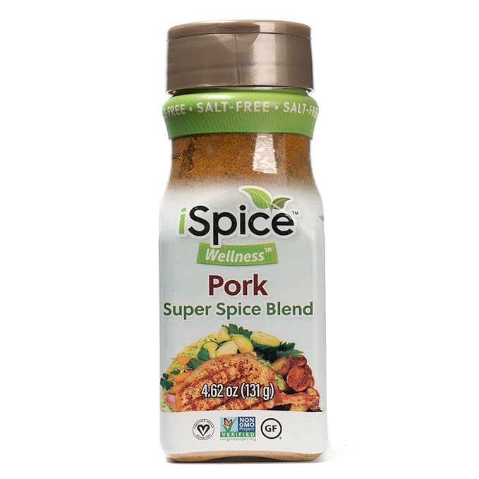 iSpice - Salt-Free | Sugar free | 100% Pure Wellness Pork Seasoning Fat Free Super Spice Blend |