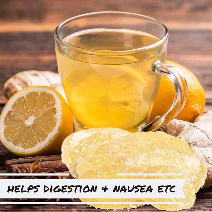 Crystallized Ginger Slices by It's Delish, 5 Lbs Bulk | Candied Ginger Candy Fruit Chews Natural