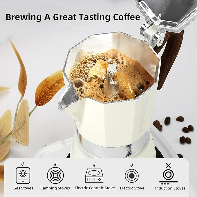 Stovetop Espresso Maker Moka Pot, Cuban Coffee Maker Stove top coffee maker Moka Italian Espresso