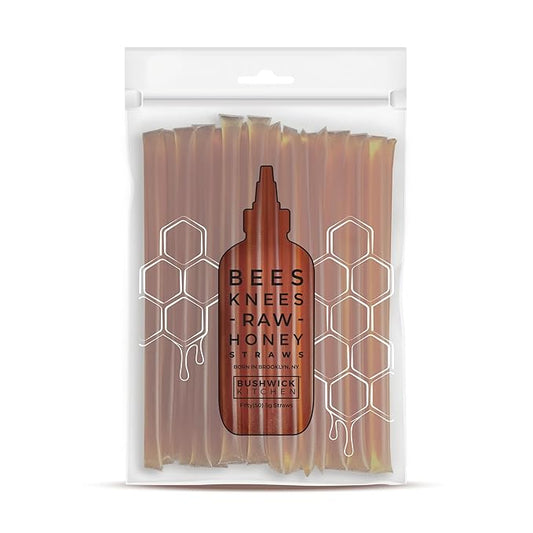 Bees Knees Clover Honey Sticks, 50 Sticks, 1tsp each, Paleo Friendly, Gluten Free Wildflower Honey