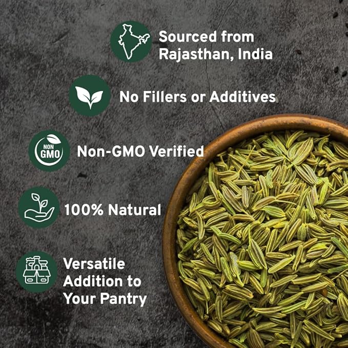Fennel Seeds (397g/14oz) Tested for Quality | Raw Fennel Seed | Perfect for Cooking, Teas