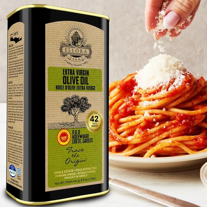 Ellora Farms, Single Estate PDO Greek Extra Virgin Olive Oil, Cold Pressed & Traceable Olive Oil