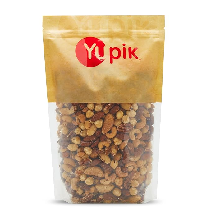 Yupik Deluxe Roasted Salted Nut Mix, 2.2 lb (35.2 oz), Vegan, Gluten Free, Cholesterol Free, A