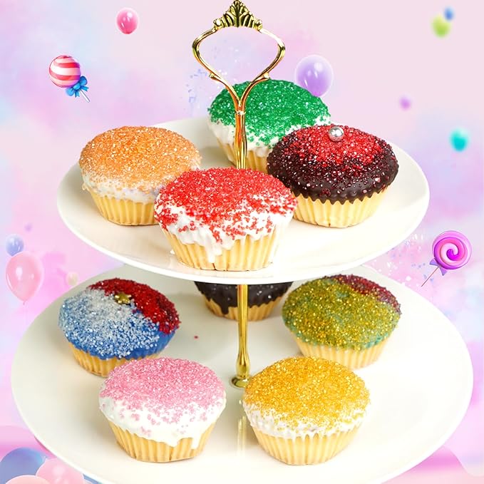 Edible Black Sprinkles, Sanding Sugar Crystals, 150g, Black Sugar Sprinkles for Cake Decorating