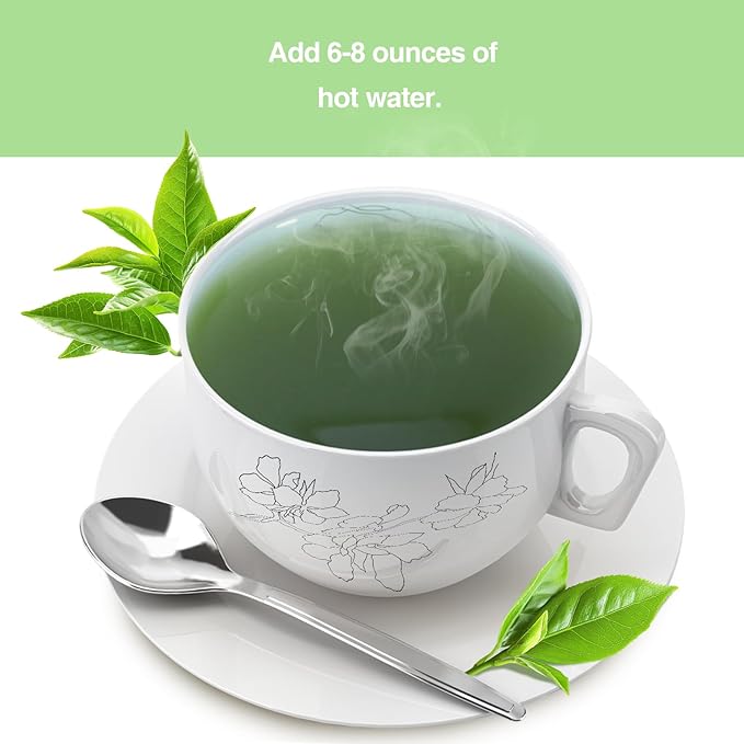 Taiping HK Green Matcha Tea 10 Single Serve Stick Packs For Cooking, Baking, Latte, Smoothie, Hot &