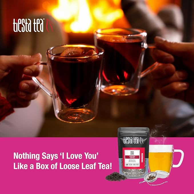 Tiesta Tea - Love & Warmth Loose Leaf Tea Gift Set, Loose Leaf, 6-Flavor Premium Variety Pack with