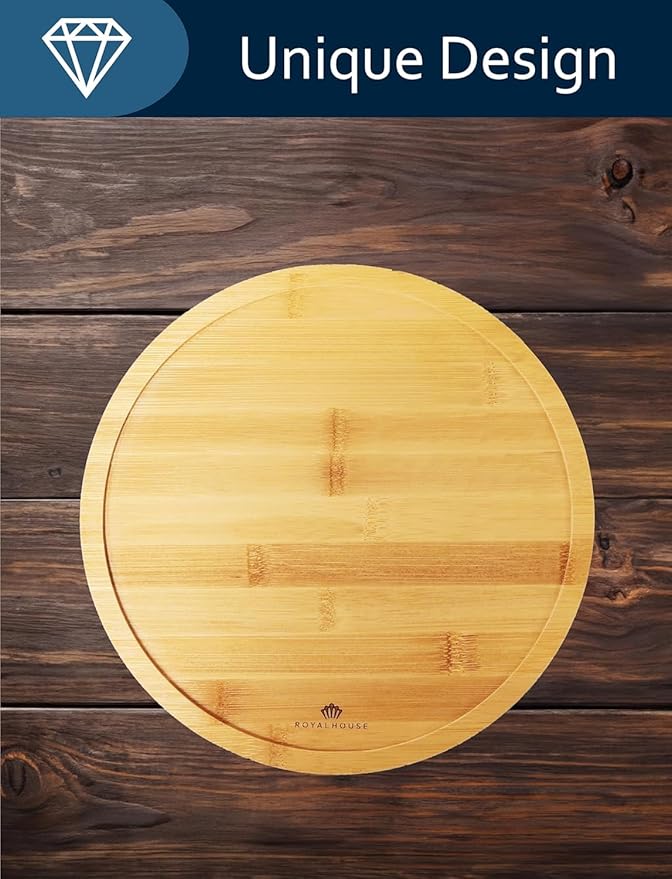 ROYALHOUSE Personalized Cheese Board, Custom Bamboo Engraved Customized Gifts Bridal Shower Gifts