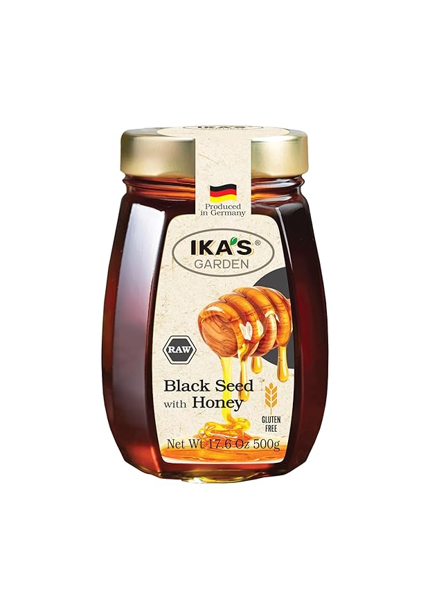 Ika's Garden Raw Black Seed with Honey - 100% Pure, Unfiltered, Gluten-Free – Product of Germany
