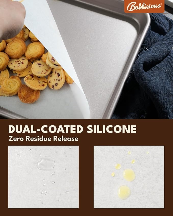 220 Pcs 12x16 In Parchment Paper Sheets, Baklicious Pre-cut Non-Stick Parchment Baking Paper for