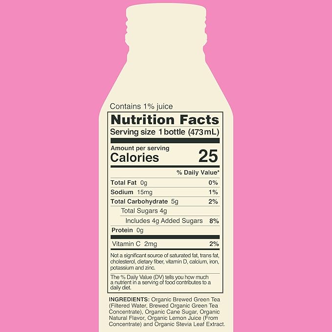 Saint James Iced Tea - Organic Green Tea - Non GMO, Gluten Free, Low Calorie & Low Sugar - Passion