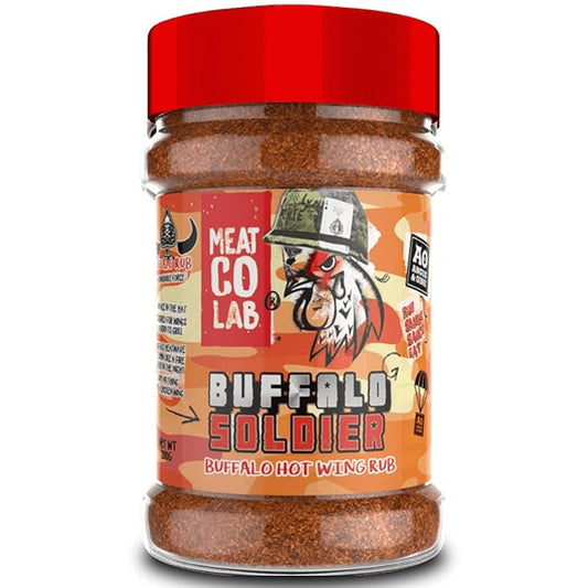 Angus & Oink | Buffalo Soldier Rub | Ultimate Spice Blend for Buffalo Wings | Unleash the Heat |