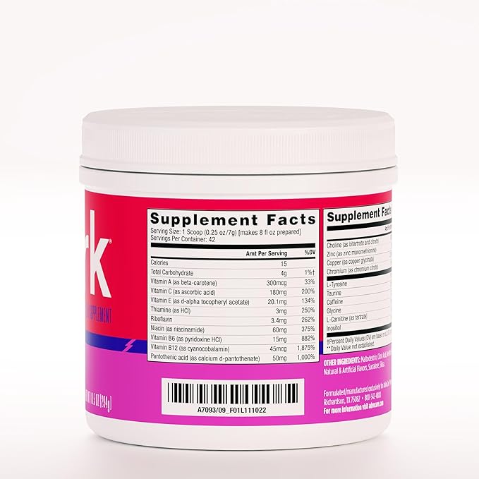 AdvoCare Spark Vitamin & Amino Acid Supplement - Focus & Energy Drink Powder Mix with Vitamin A