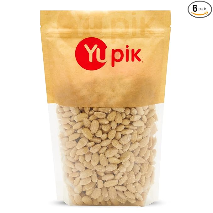 Yupik Whole Blanched California Almonds, 2.2 lb, Skinless, Unsalted, Gluten-Free, Kosher, Raw, Good
