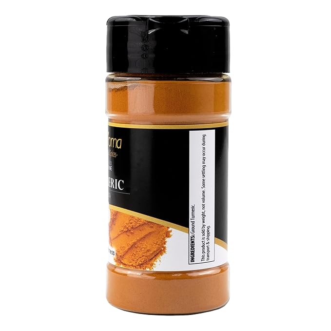 GranAroma Ground Turmeric, Earthy Flavor, Essential Spice for Cooking (2.56 Ounce)