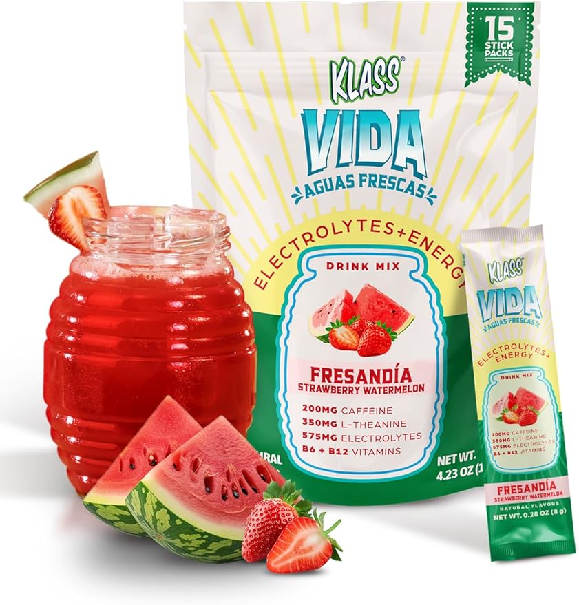 Hydration + Energy Electrolyte Drink Mix ??Strawberry Watermelon Agua Fresca Flavor | Sugar-Free