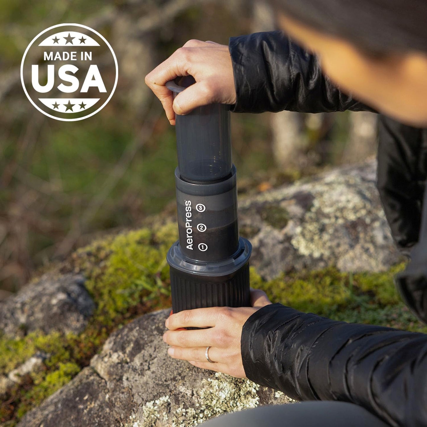 AeroPress Go Extra Small Portable Coffee Maker Kit