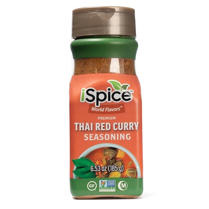 iSpice - THAI RED CURRY SEASONING World Flavor Super Spice Blend | All Natural | Ready to use as is