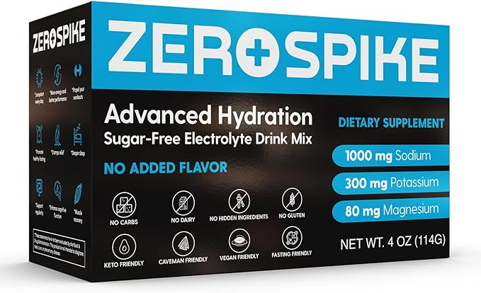 No Sugar Electrolytes Powder Packets | Keto & Fasting Salts Drink Mix | Supplements: The Key