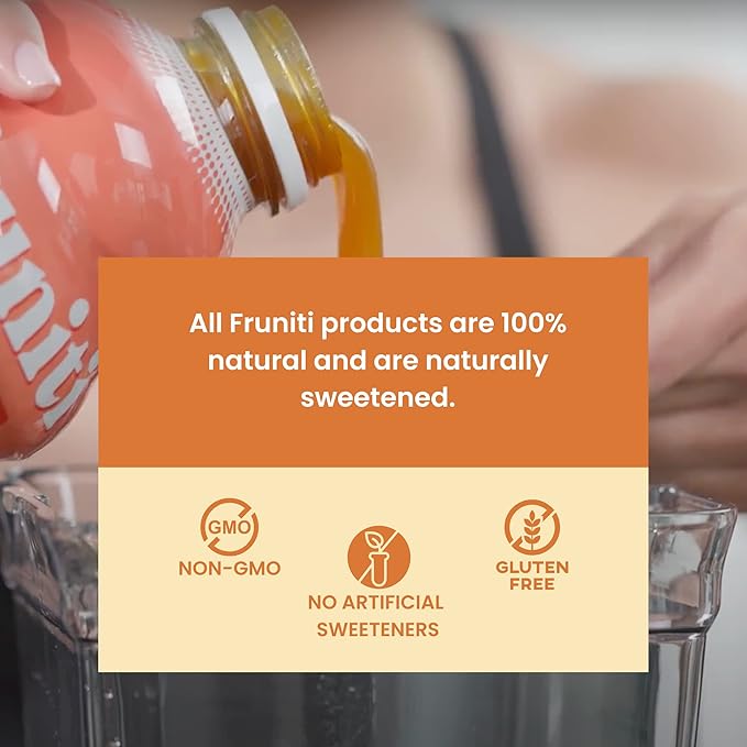 Fruniti Peach Smoothie Mix - Energy Boosting - No Sugar Added - Delicious Fruit Puree - Vitamin