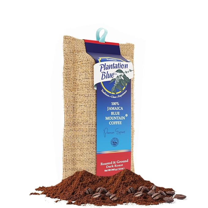 PREMIUM PLANTATION BLUE TRADITION CLASS EXPERIENCE 100% Blue Mountain Coffee, Dark Roast, Ground