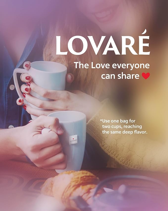 LOVARE Tea Bags Variety Pack - Made in Ukraine - Black and Green, Floral Berry, Mixed Blend, Herbal