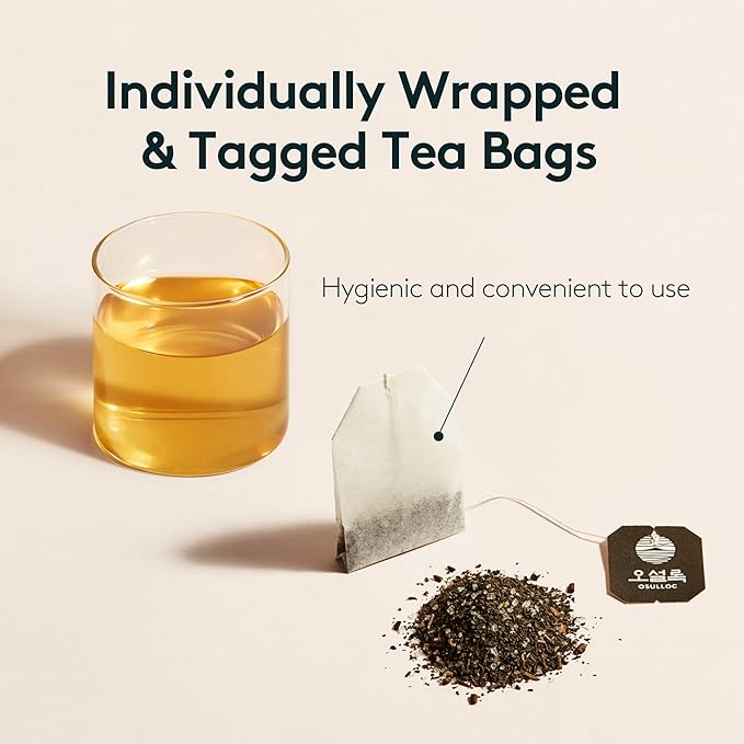 OSULLOC Camellia Flower Tea (Tropical fruity flavors), Fruit tea Blend, Premium Teabags from Jeju