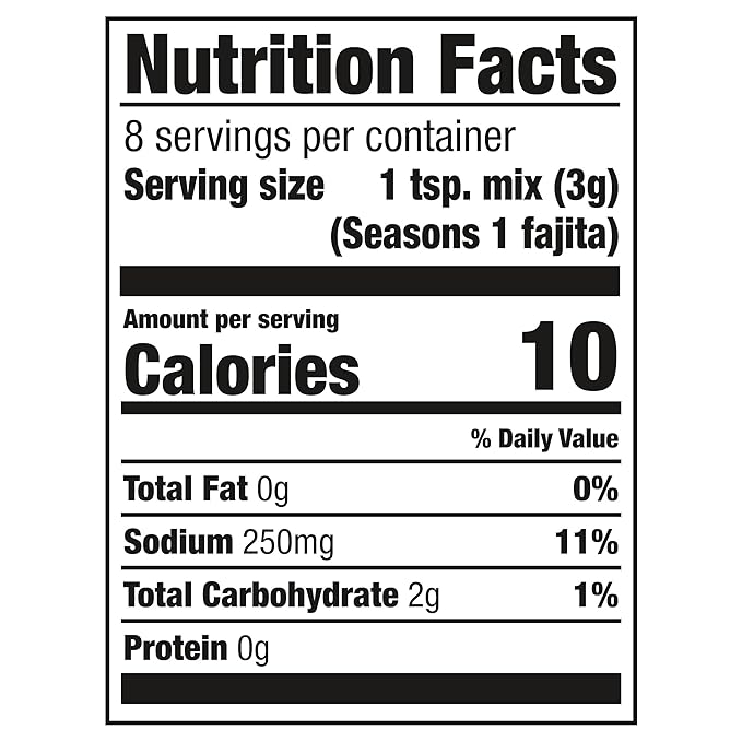 Cholula Seasoning Mix, Original Fajita, Medium Heat, For Chicken, Steak, Shrimp & Veggie Fajitas