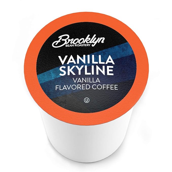 Brooklyn Beans Vanilla Skyline Gourmet Coffee Pods - Compatible with Keurig K Cup Brewers Including