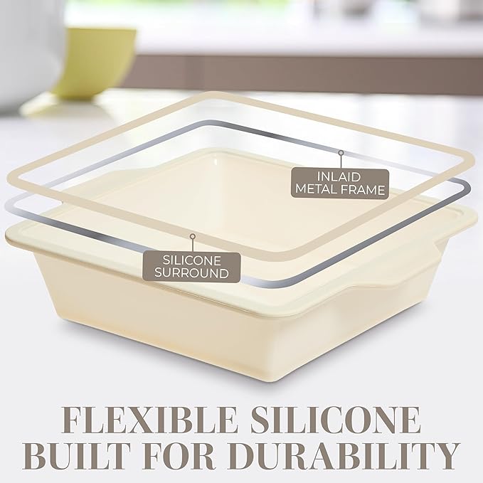 COOK WITH COLOR 17 Pc. Silicone Baking Pan Set - Non-Stick & Easy Clean Silicone Muffin Pans for