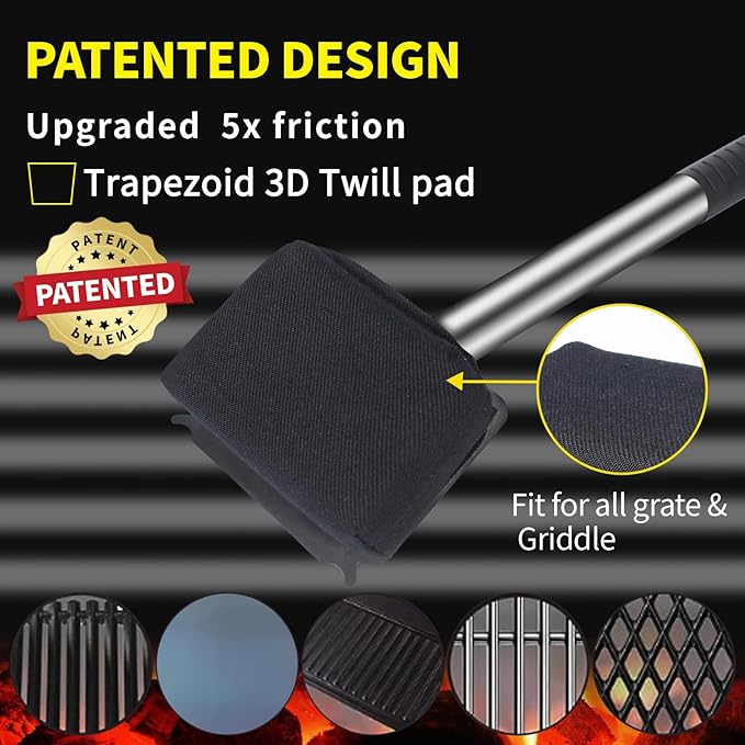 Steam Grill Brush Bristle Free,[Ultra Safe & Efficient] Grill Cleaner for Outdoor Grill,BBQ