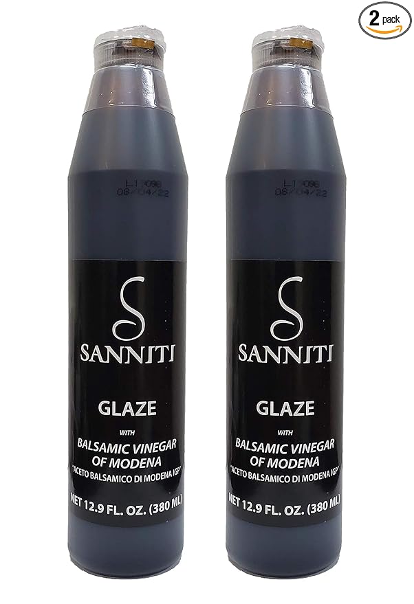 Sanniti Italian Balsamic Vinegar Glaze, 12.9 Ounce (Pack of 2)