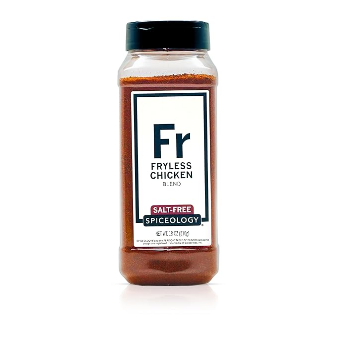Spiceology ??Fryless Chicken Salt-Free Seasoning ??Bold Blend of Garlic, Mustard Seed, Celery Seed