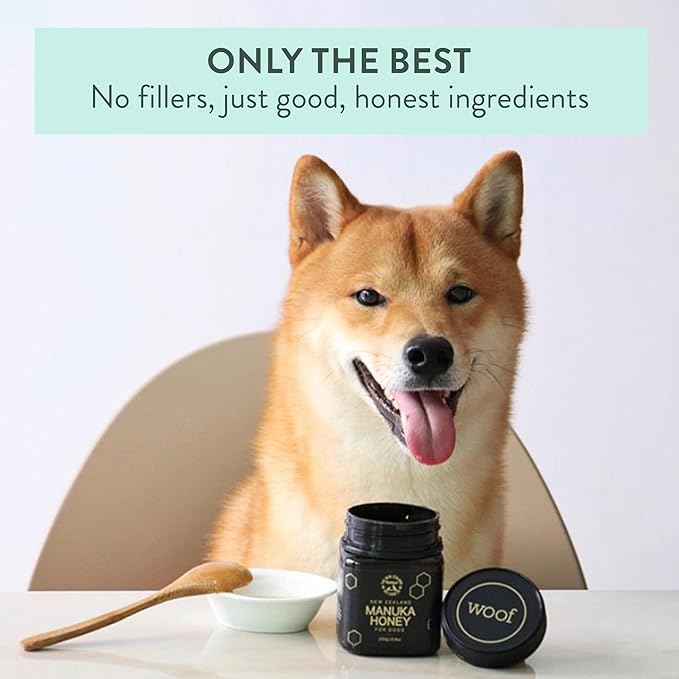 The New Zealand Natural Pet Food Co Woof Dog Treats - Manuka Honey, Dog Treats Small & Large Dog