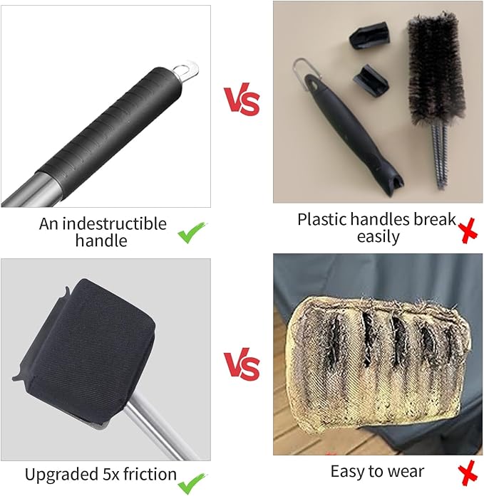 Steam Grill Brush Bristle Free,[Ultra Safe & Efficient] Grill Cleaner for Outdoor Grill,BBQ