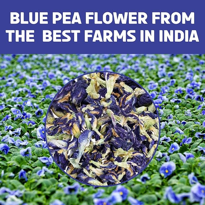 BREWIX, Butterfly Pea Flower Herbal Tea Loose Leaf (40+ Cups,1.41oz/40g) | Caffeine Free | Premium