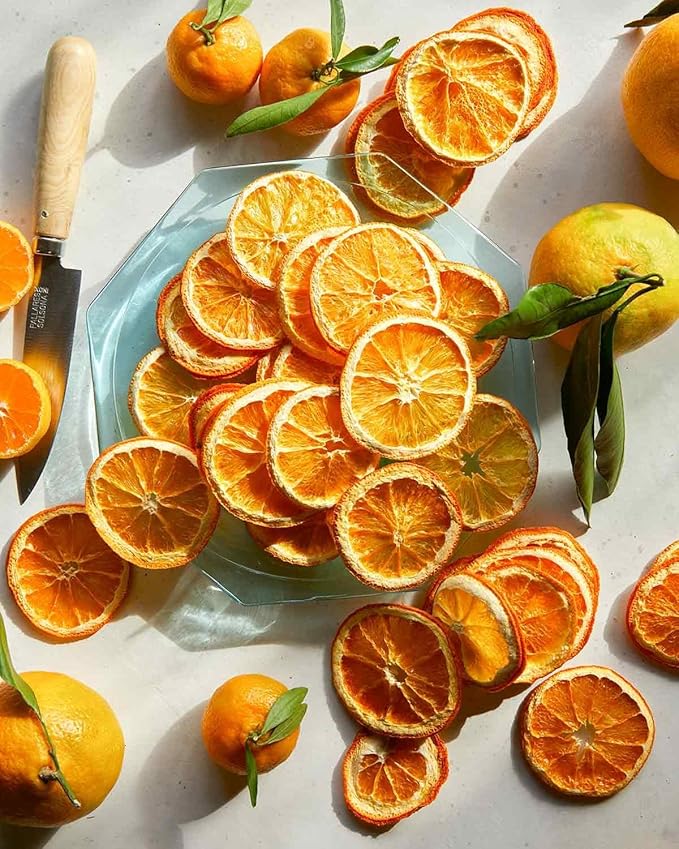 Dehydrated Dried Orange Slices | Orange Wheels | 45 + Servings Approx | 100% Natural No Added