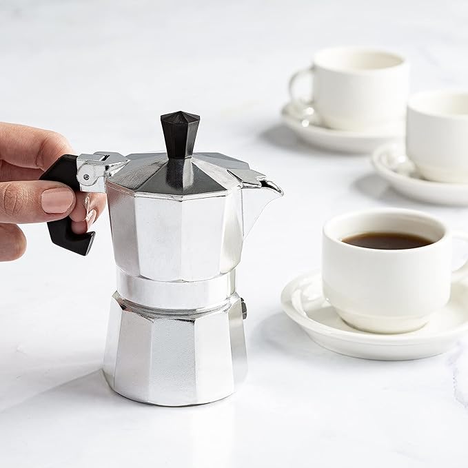 Primula Classic Stovetop Espresso and Coffee Maker, Moka Pot for Italian and Cuban Café Brewing