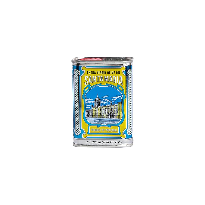 Extra Virgin Olive Oil - Santa Maria Portuguese Vintage Metal Tin - 200ml. This is a brand with