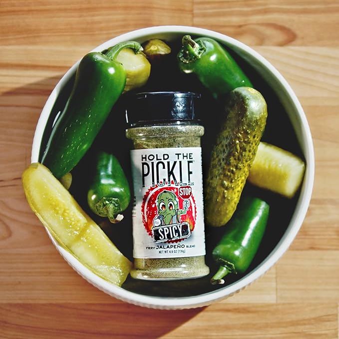 Hold The Pickle Spicy Dill Pickle Seasoning - Great for Popcorn, Organic Seasoning for Cooking