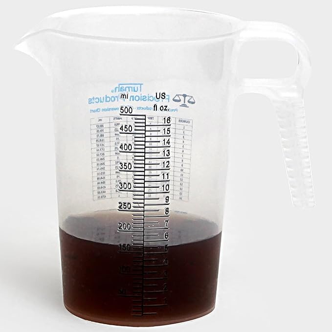 16oz, 1 Pint (2 cup) Measure Pitcher - Convenient Conversion Chart ??Multi Purpose Food Grade Great