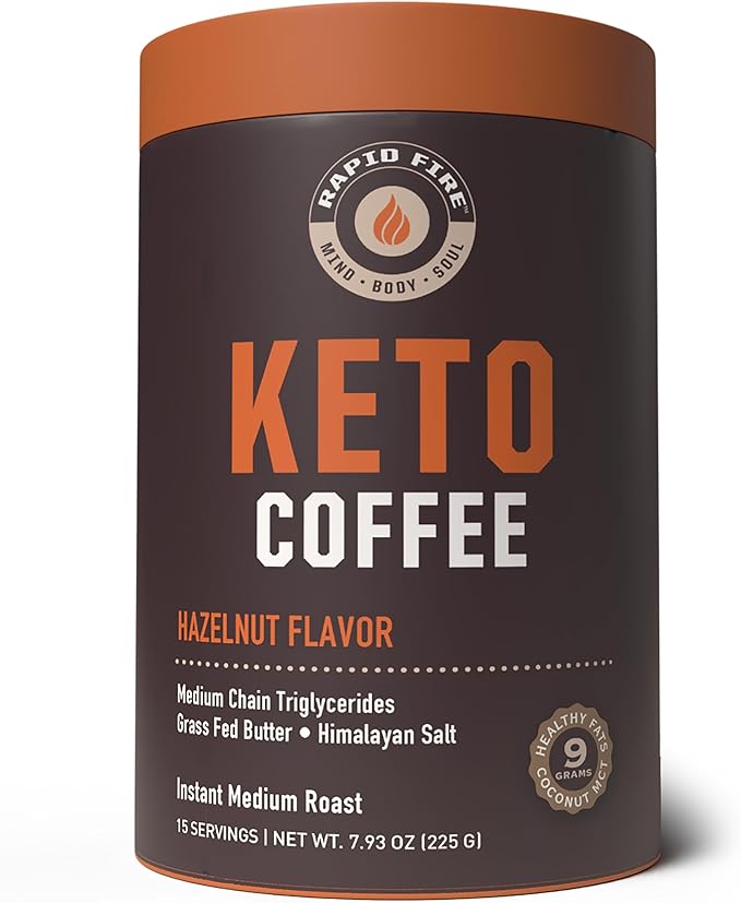 Ketogenic Fair Trade Instant Keto Coffee Mix, Supports Energy, Metabolism Support, Grass Fed