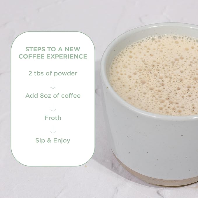 Laird Superfood Non-Dairy Reduced Sugar Superfood Coconut Powder Coffee Creamer, Keto, No Sugar