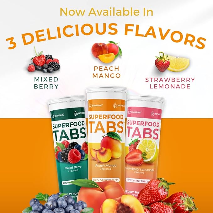 skinnytabs Anti-Bloat Cleanse Drink with 15 Superfoods | Supports Digestion, Energy & Cravings |