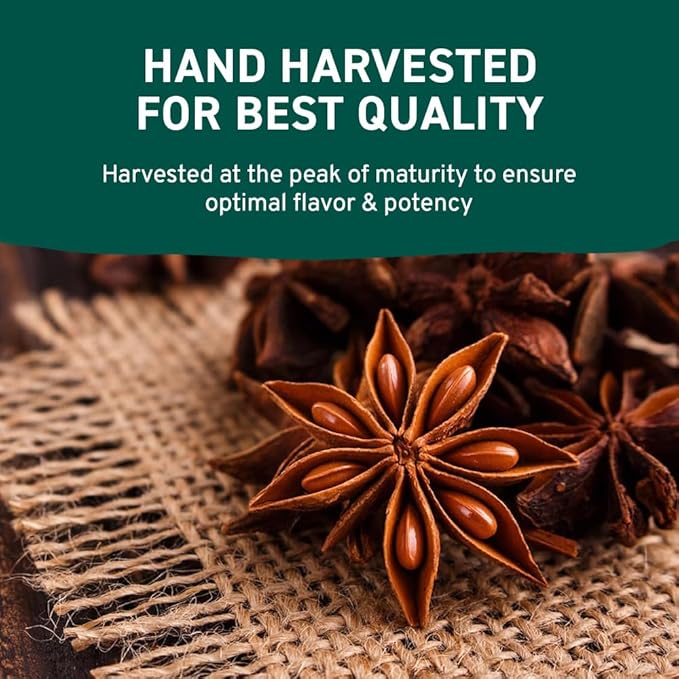 HANDPICK Star Anise Whole (200g/7oz) Gluten Free, 100% Raw Whole Chinese Pods, Premium Quality